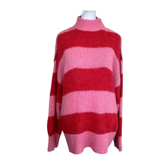 Mango Carioca Sweater Red Pink Small - Picture 3 of 16